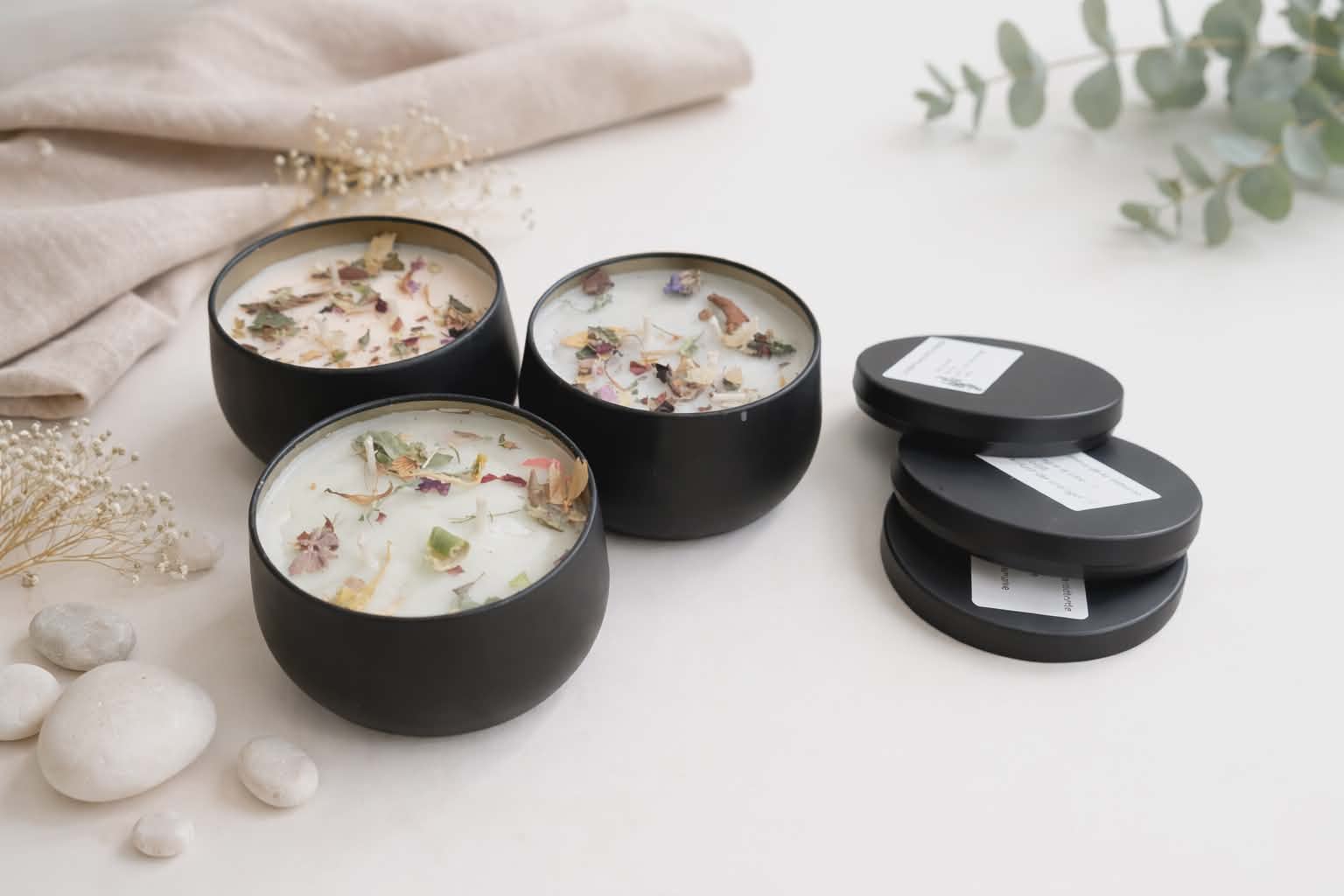 BOUGIE ARTISANAL A CIRE DE SOJA  F.LILI CREATIONS