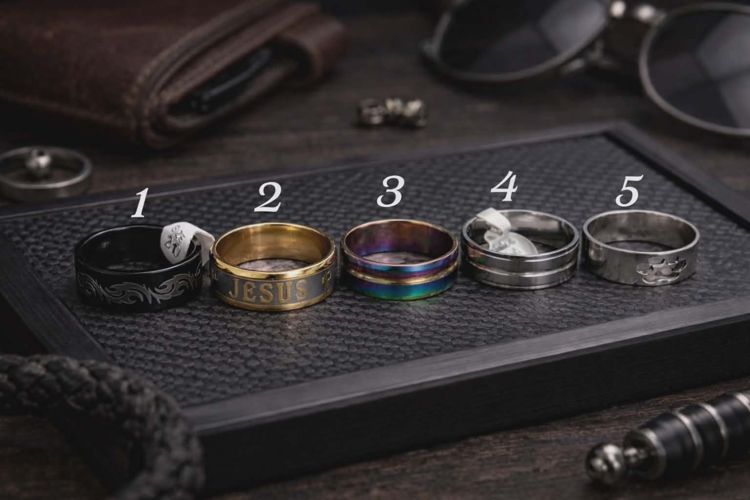 BAGUE INOX HOMME GRANDEUR 21