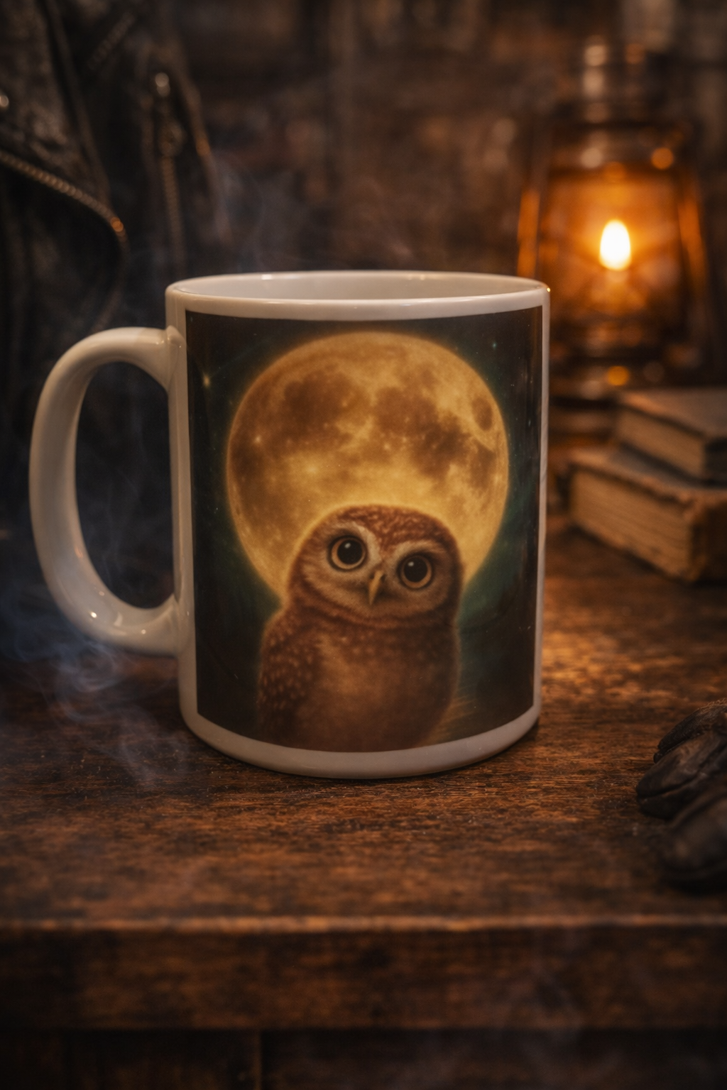 Tasse Chouette Sous la Lune – Ambiance Mystique 20 oz
