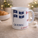 Tasse Québec Canada 11 oz – Mug céramique drapeaux Québec et Canada