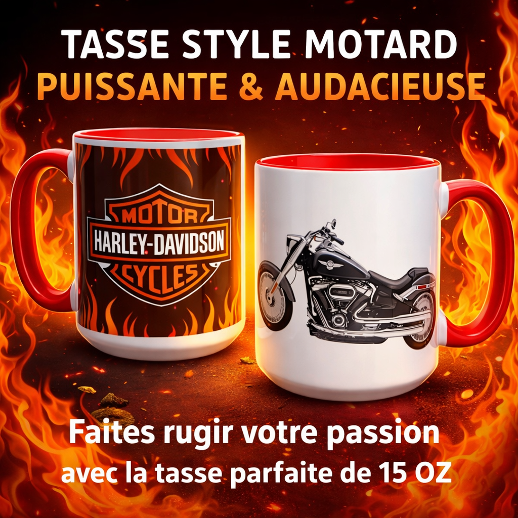 Tasse Motard Puissante & Audacieuse