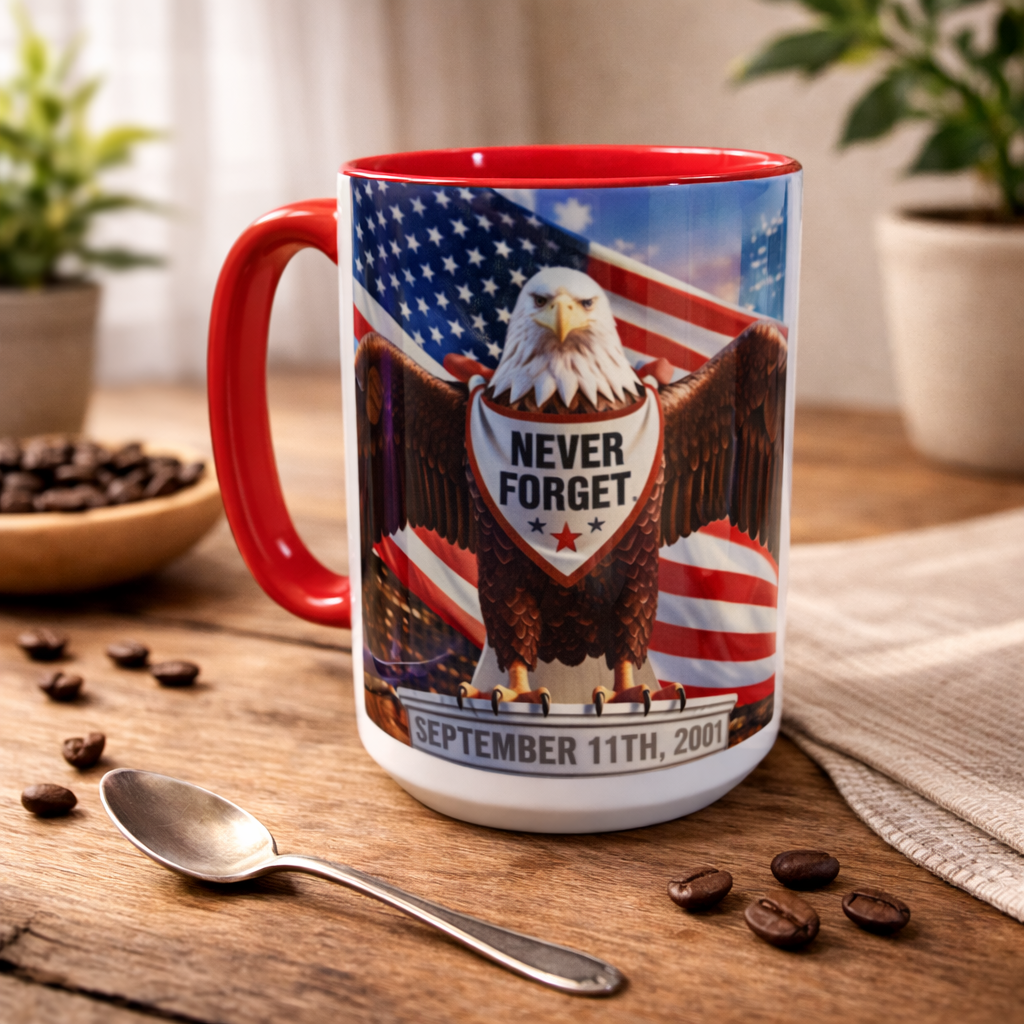 Tasse Aigle Patriotique – Never Forget 11 septembre
