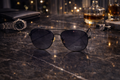 Lunettes Soleil Polarizadas Élégance Noire – Style Aviateur Moderne