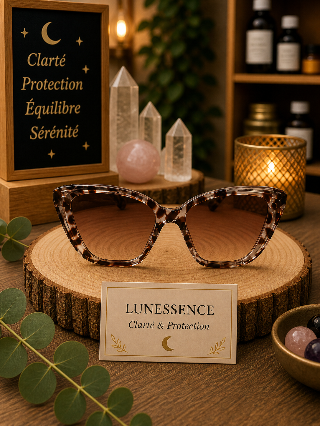 Lunettes solaires œil de chat écaille de tortue – Chic intemporel