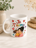 Tasse « Je t’aime Maman » – Tasse cadeau Fête des Mères 11 oz