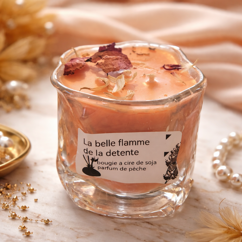 Bougie Signature 450g – Cire de soja biologique – Collection Bien-Être F.liLi