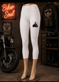 Legging Capri Biker Soul Blanc – Polyester Femme