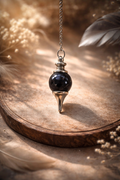 Pendule en Obsidienne Noire | Radiesthésie & Protection Énergétique
———