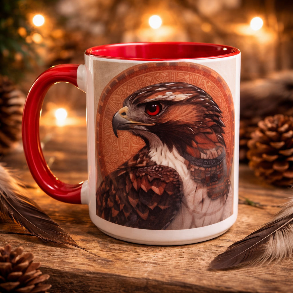 Tasse Aigle Spirituel 15 oz – Mug artistique puissant style tribal