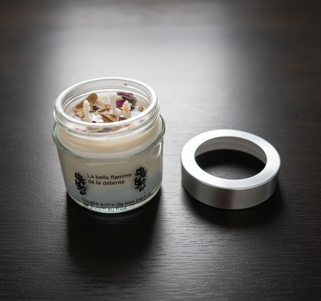 Bougie cire soja parfumée
