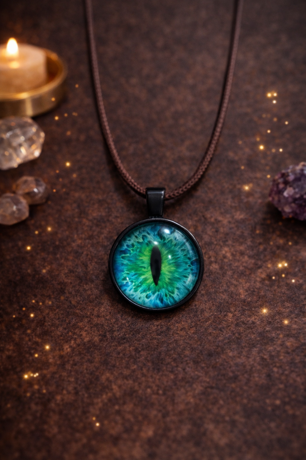 Collier Œil Mystique – pendentif fantaisie