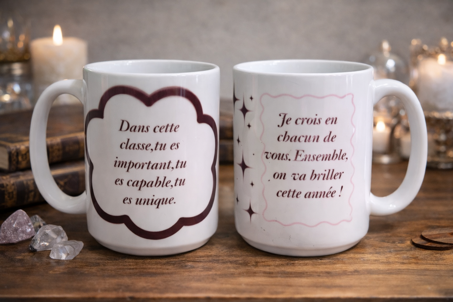 Tasse Motivation Enseignant – Message Inspirant pour la Classe (15 oz)