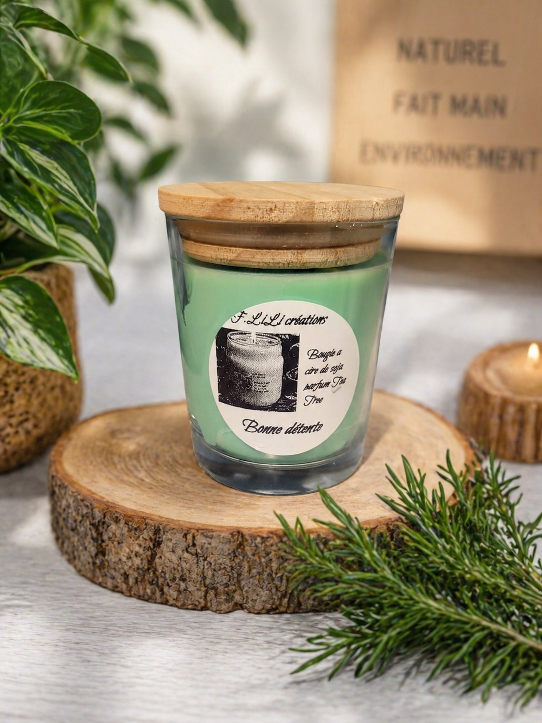 Bougie Tea Tree cire soja