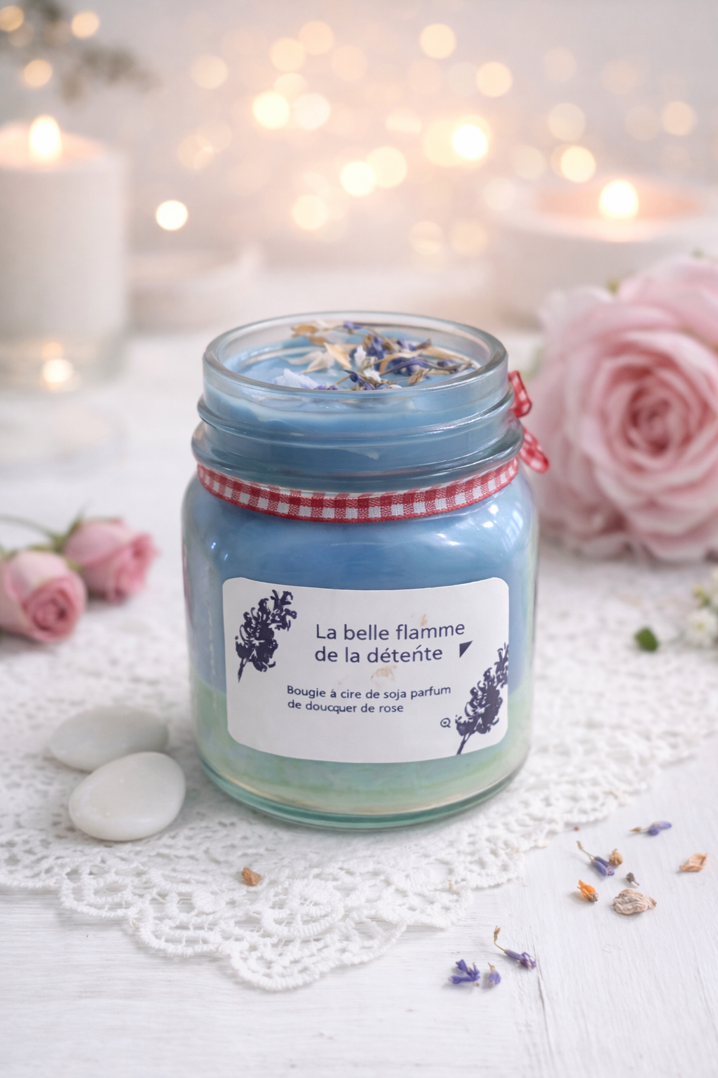 Bougie parfumée Bouquet de Fleurs – Cire de soja naturelle 300 g