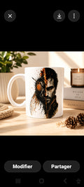 Tasse artistique 11 oz – Fusion Obscure