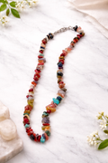 Collier Harmonie Multicolore – Pierres en Recailles 40 cm