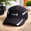 Casquette sport respirante noire – ajustable