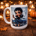 Tasse Pin-Up Rétro Chic – Mug Illustration Vintage 15 oz