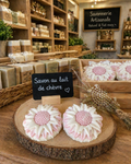 Savon lait de chèvre  D'été  parfum melon d'eau