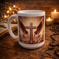 Tasse chrétienne 15 oz – Foi, Espérance et Amour