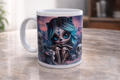 Tasse 11 onces – Petite gothique adorable style Halloween