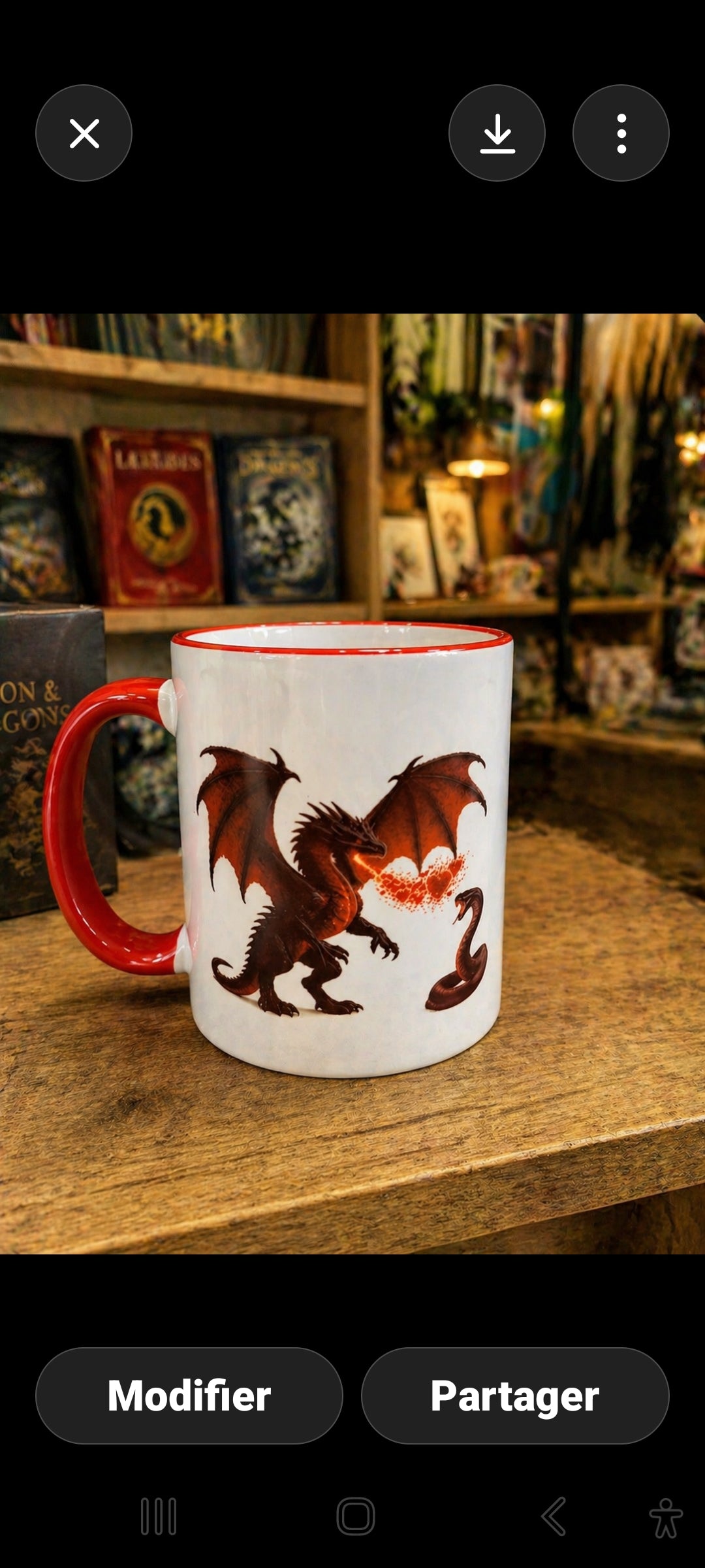 Tasse Dragon et Serpent - Tasse Céramique avec Design Unique | Idée Cadeau 15 onzes