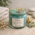 Bougie artisanale cire de soja 300 g – Bois de santal & Menthe | F.liLi Créations