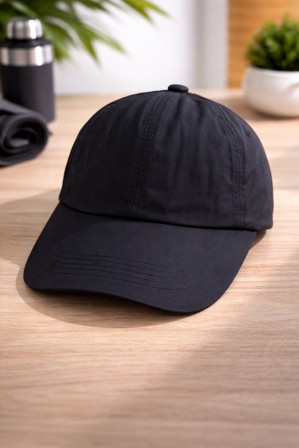 Casquette noire classique – ajustable