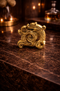 Brûleur d’encens dragon doré miniature