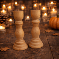 Chandeliers en Bois Naturel – Duo Élégance Rustique