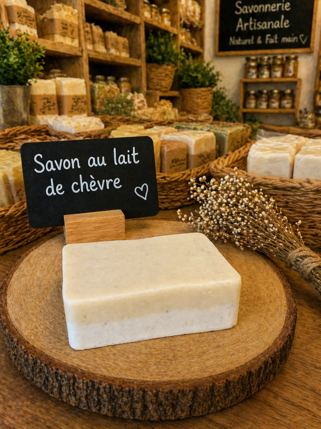 Savon au lait de chevre parfum D'été Pina colada