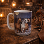 Tasse Chevaux Sauvages – Mug Nature Équestre 15 oz