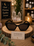 Lunettes solaires œil de chat noires | Style chic et protection UV