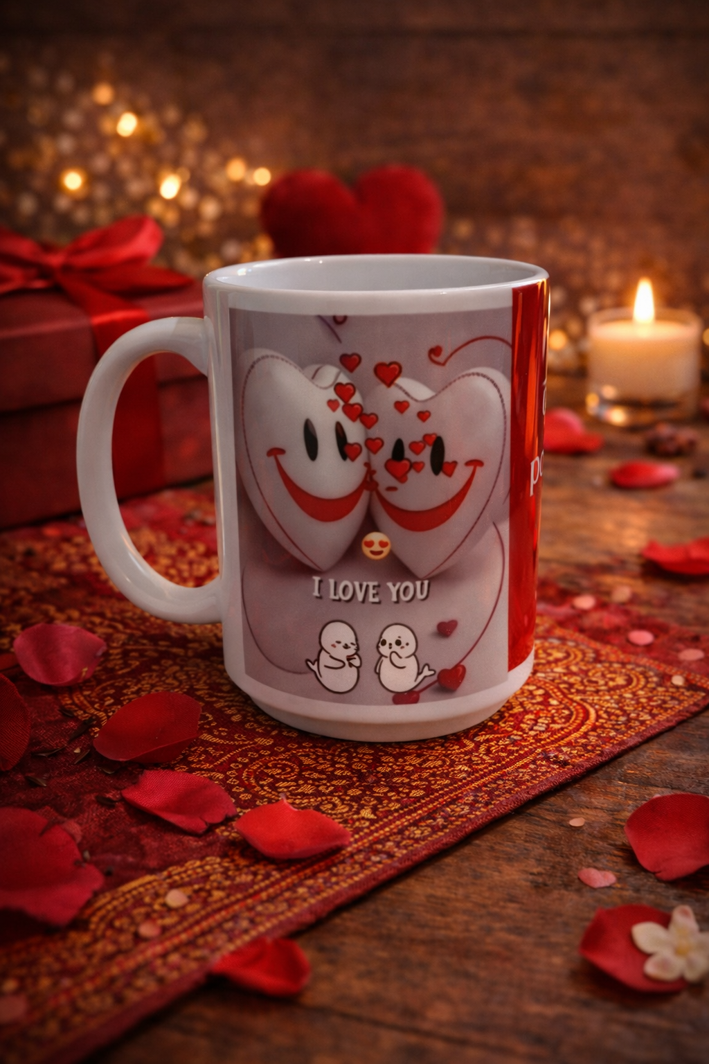 Tasse romantique 11 oz – Tu es tout pour moi | I Love You