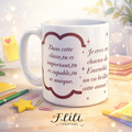 Tasse motivation classe – Cadeau pour enseignante | F.liLi Créations