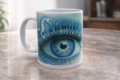 Tasse 15 onces – Œil mystique océan et hippocampe