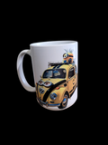 Tasse 11 oz Minion sur voiture Coccinelle – Tasse amusante