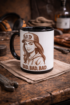 Tasse « BAD BAD BAD » – Style Rebelle – Grande tasse 11 oz