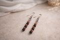 Boucles d’Oreilles Élégance Noire & Cuivre