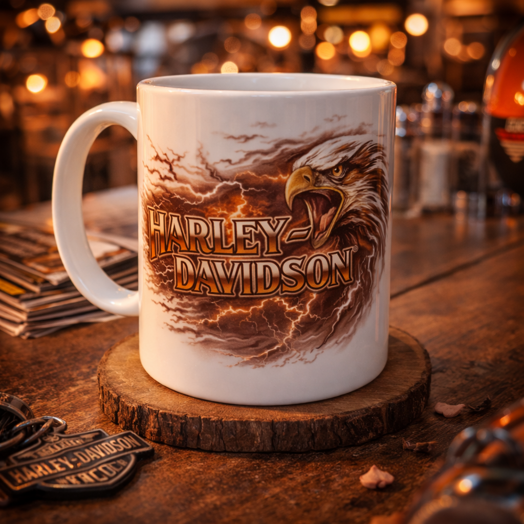 Tasse Harley-Davidson Aigle – Mug moto style biker 30 onzes