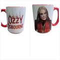 Tasse Ozzy Osbourne – Mug rock avec poignée rouge