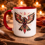 Tasse Aigle Spirituel 15 oz – Mug artistique puissant style tribal