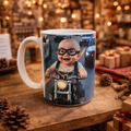 Tasse Bébé Motard – Mug humoristique 15 oz