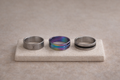 Bague moderne en acier inoxydable – Grandeur 21