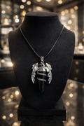 Collier Dragon Gardien – Onyx Noir
