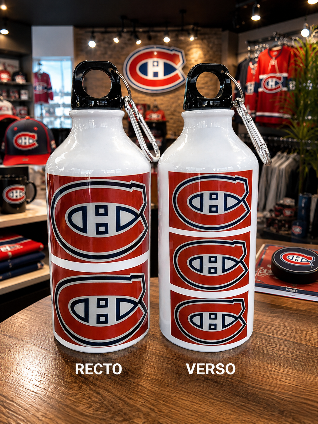 Bouteille d’eau sportive Canadiens – Édition Hockey Québec 500 ml
