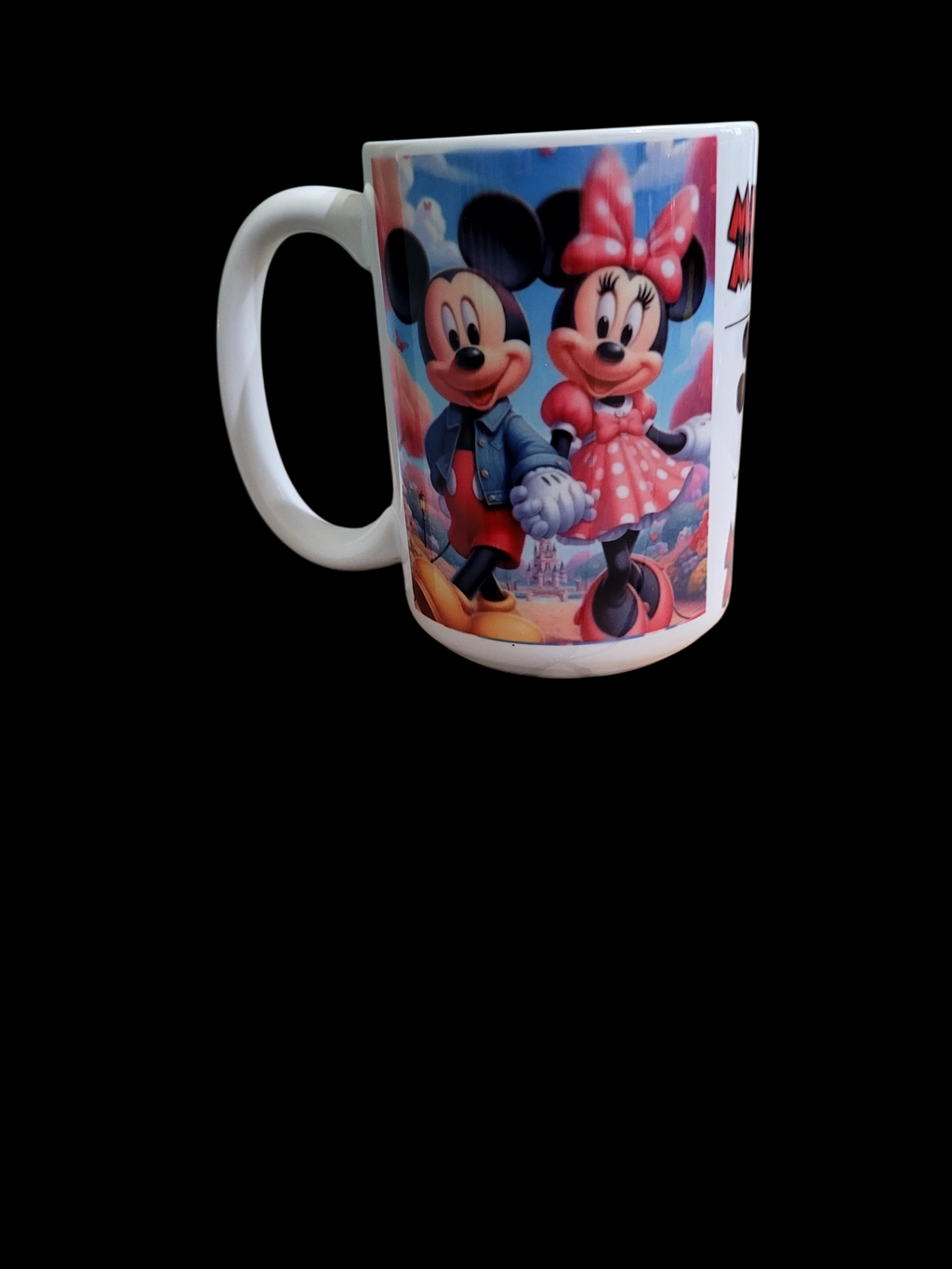 Tasse Mickey et Minnie Mouse – Mug couple amoureux 15 oz