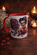 Tasse Pin-Up Rose Rouge – Style Rétro Glamour – 15 oz