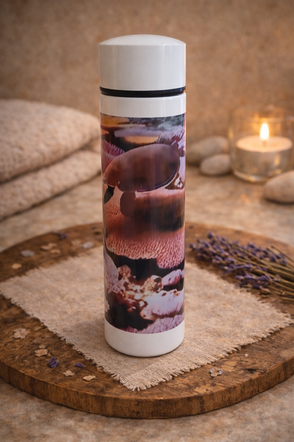 Thermos Zen 500 ml – Bouteille isotherme décor bien-être