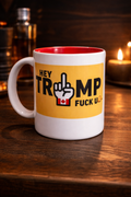 Tasse humoristique “Hey Trump” – Mug drôle et provocateur